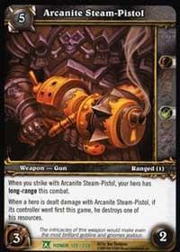 warcraft tcg fields of honor arcanite steam pistol