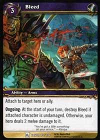 warcraft tcg fields of honor bleed