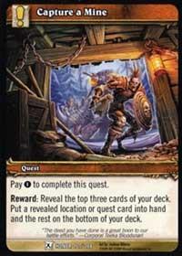 warcraft tcg fields of honor capture a mine