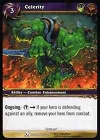 warcraft tcg fields of honor celerity