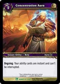 warcraft tcg fields of honor concentration aura