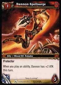 warcraft tcg fields of honor dannon spellsurge