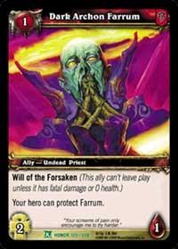 warcraft tcg fields of honor dark archon farrum