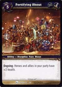 warcraft tcg fields of honor fortifying shout