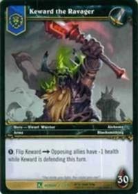 warcraft tcg fields of honor keward the ravager