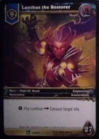 warcraft tcg fields of honor lanthus the restorer