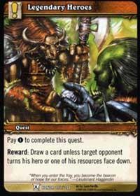 warcraft tcg fields of honor legendary heroes