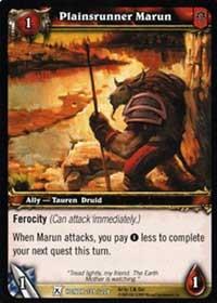 warcraft tcg fields of honor plainsrunner marun