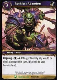 warcraft tcg fields of honor reckless abandon
