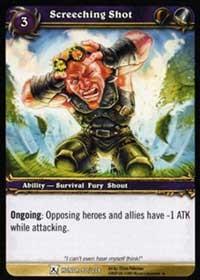 warcraft tcg fields of honor screeching shot