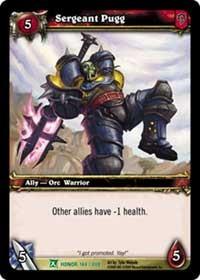 warcraft tcg fields of honor sergeant pugg