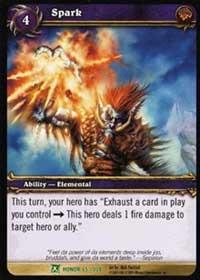 warcraft tcg fields of honor spark