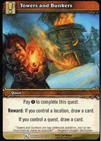 warcraft tcg fields of honor towers and bunkers