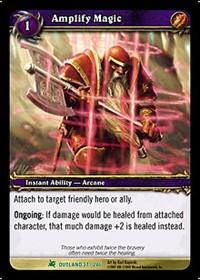 warcraft tcg fires of outland amplify magic