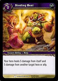 warcraft tcg fires of outland binding heal