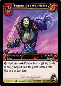 warcraft tcg fires of outland exaura the cryptkeeper
