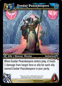 warcraft tcg fires of outland exodar peacekeepers