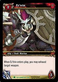 warcraft tcg fires of outland ez trin