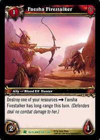 warcraft tcg fires of outland faesha firestalker