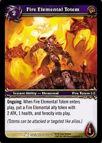 warcraft tcg fires of outland fire elemental totem