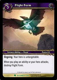 warcraft tcg fires of outland flight form