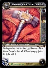 warcraft tcg fires of outland hammer of the grand crusader