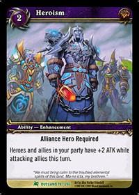 warcraft tcg fires of outland heroism