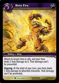 warcraft tcg fires of outland holy fire