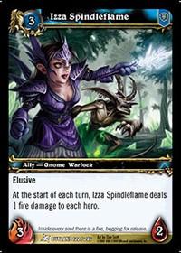 warcraft tcg fires of outland izza spindleflame