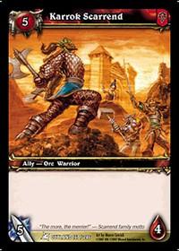 warcraft tcg fires of outland karrok scarrend