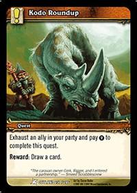 warcraft tcg fires of outland kodo roundup