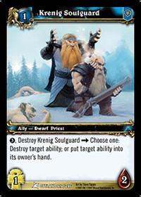 warcraft tcg fires of outland krenig soulguard