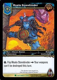 warcraft tcg fires of outland moala stonebinder