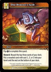 warcraft tcg fires of outland one draenei s junk