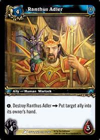 warcraft tcg fires of outland ranthus adler