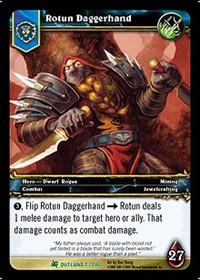 warcraft tcg fires of outland rotun daggerhand