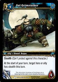 warcraft tcg fires of outland sal grimstalker