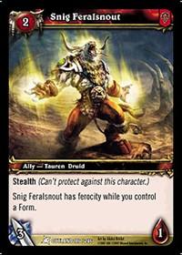 warcraft tcg fires of outland snig feralsnout