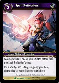 warcraft tcg fires of outland spell reflection