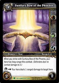 warcraft tcg fires of outland sunfury bow of the phoenix