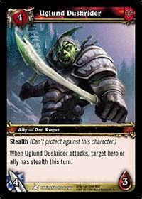 warcraft tcg fires of outland uglund duskrider