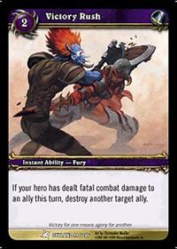 warcraft tcg fires of outland victory rush