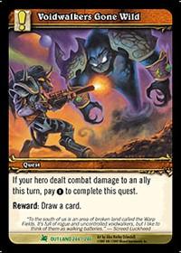 warcraft tcg fires of outland voidwalkers gone wild