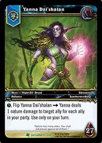 warcraft tcg fires of outland yanna dai shalan