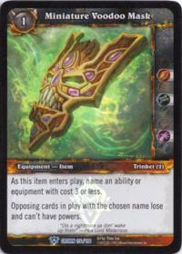 warcraft tcg foil and promo cards miniature voodoo mask foil