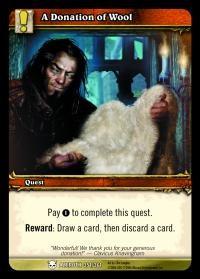 warcraft tcg heroes of azeroth a donation of wool