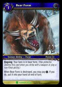 warcraft tcg heroes of azeroth bear form