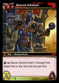 warcraft tcg heroes of azeroth deacon johanna