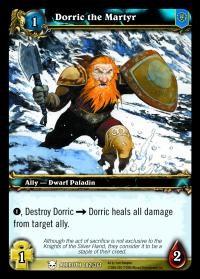 warcraft tcg heroes of azeroth dorric the martyr