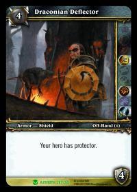 warcraft tcg heroes of azeroth draconian deflector